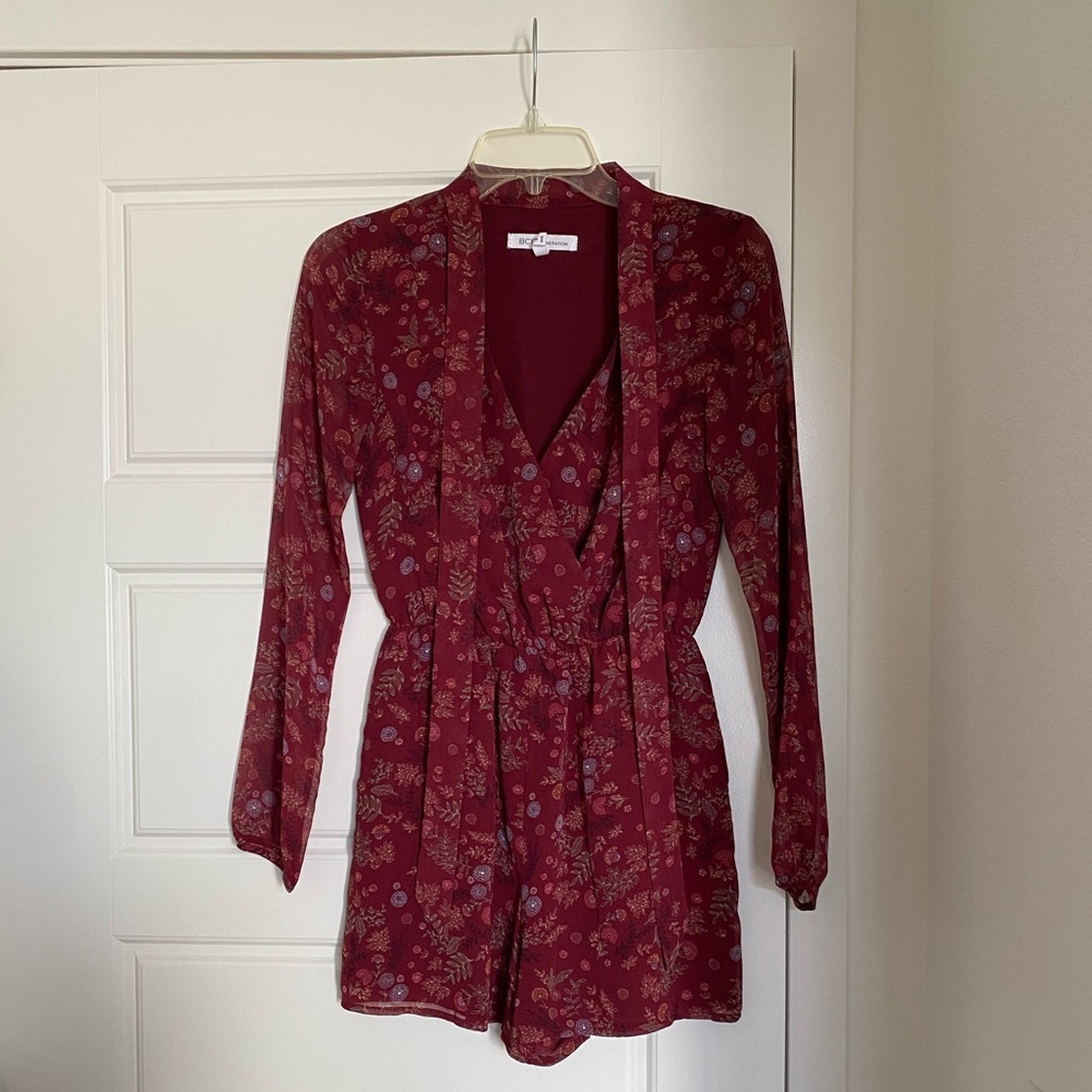 BCBGeneration Floral Romper